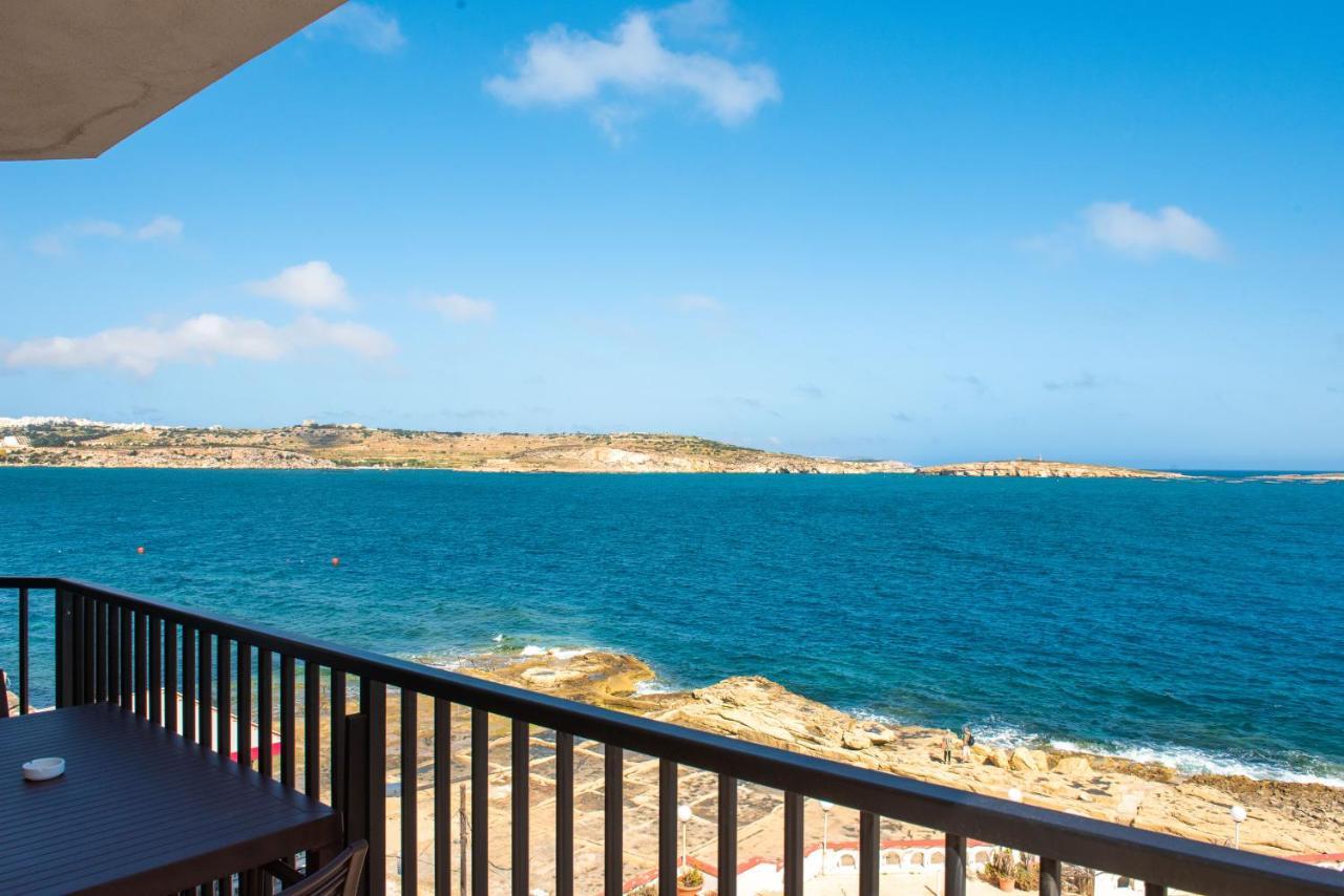 Islet Promenade Seafront 1 Bedroom Apartment With Sea View Balcony By Getawaysmalta Сейнт Полс Бей Екстериор снимка