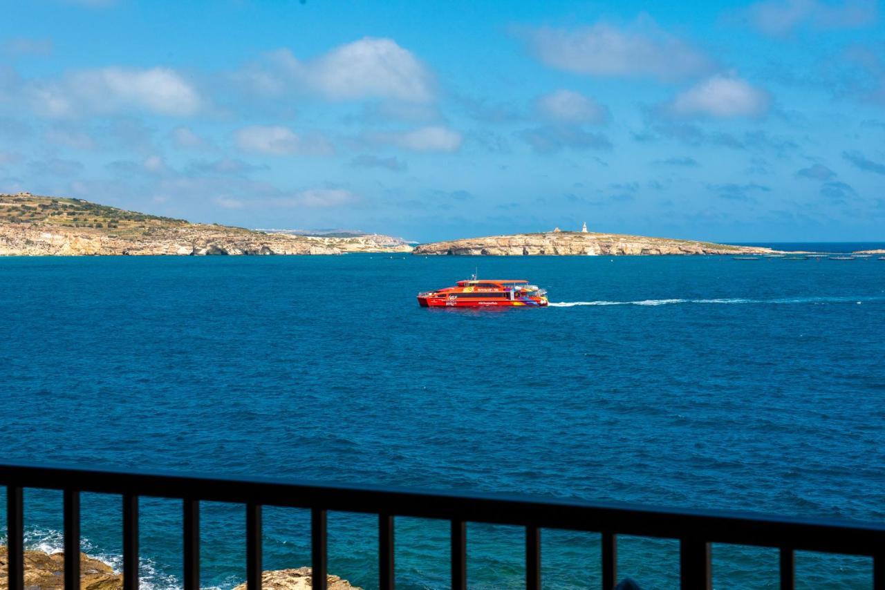 Islet Promenade Seafront 1 Bedroom Apartment With Sea View Balcony By Getawaysmalta Сейнт Полс Бей Екстериор снимка