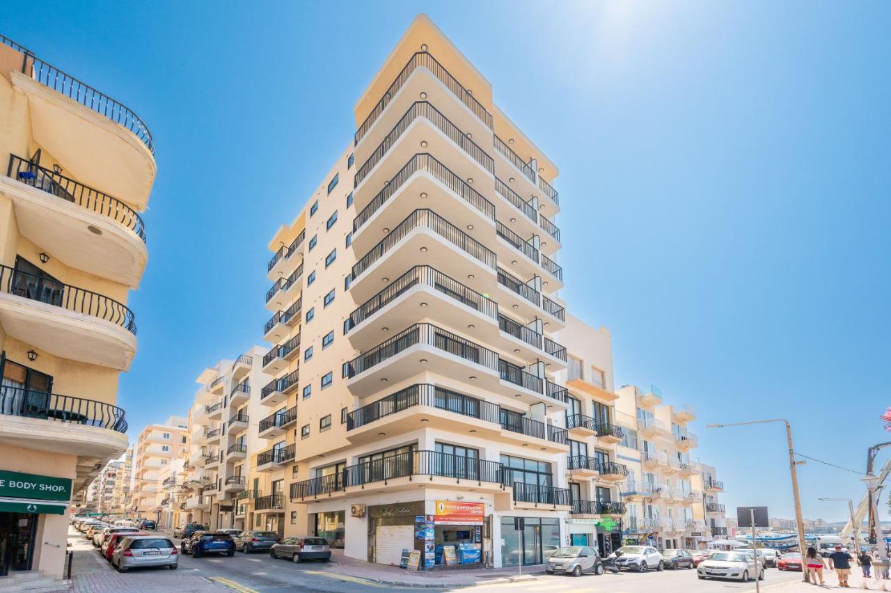 Islet Promenade Seafront 1 Bedroom Apartment With Sea View Balcony By Getawaysmalta Сейнт Полс Бей Екстериор снимка